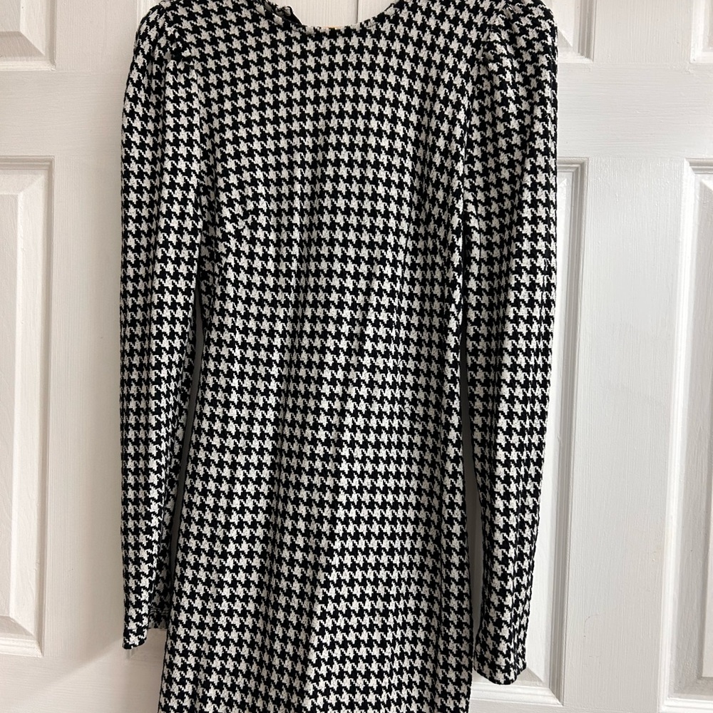 Who What Wear Houndstooth chic dress